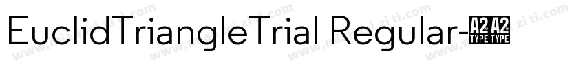 EuclidTriangleTrial Regular字体转换